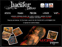 Tablet Screenshot of lucifertattoo.com